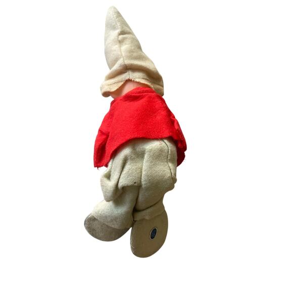 Vintage Sitting Elf Gnome Felt Rubber Face 11” Made in Japan - Picture 2 of 6